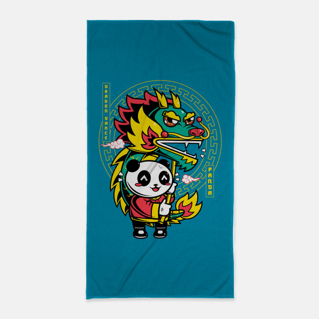 Dragon Dance Panda-None-Beach-Towel-krisren28