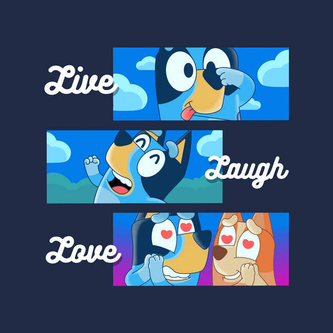 Live Laugh Love Bluey-Mens-Long Sleeved-Tee-Tri haryadi