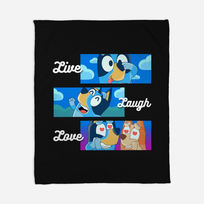 Live Laugh Love Bluey-None-Fleece-Blanket-Tri haryadi