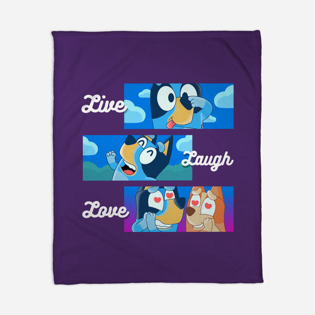 Live Laugh Love Bluey-None-Fleece-Blanket-Tri haryadi