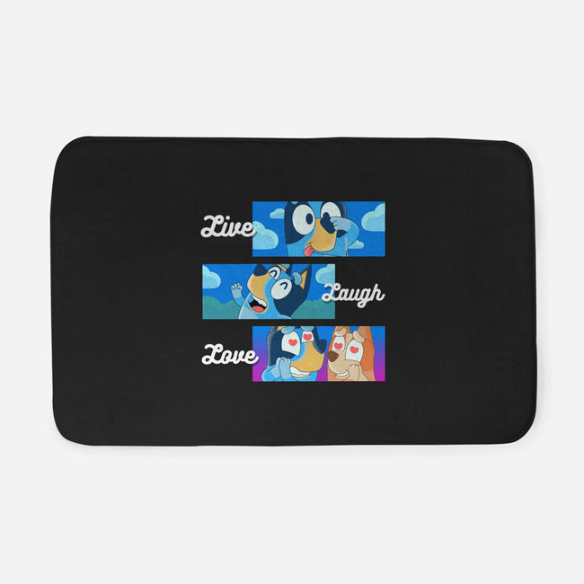 Live Laugh Love Bluey-None-Memory Foam-Bath Mat-Tri haryadi