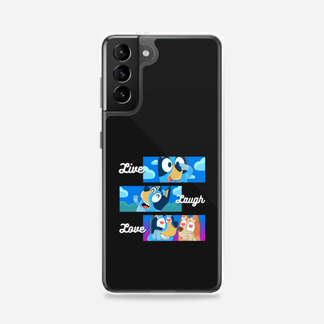 Live Laugh Love Bluey-Samsung-Snap-Phone Case-Tri haryadi