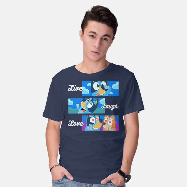 Live Laugh Love Bluey-Mens-Basic-Tee-Tri haryadi