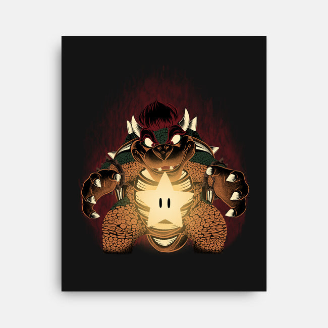 Bowser Star-None-Stretched-Canvas-rmatix