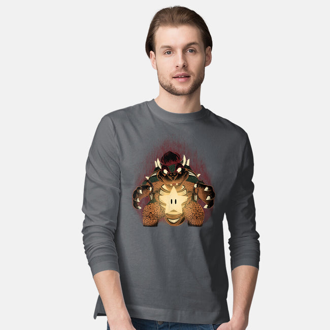 Bowser Star-Mens-Long Sleeved-Tee-rmatix