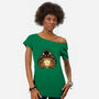 Bowser Star-Womens-Off Shoulder-Tee-rmatix