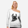 Look At My Nail-Womens-Off Shoulder-Sweatshirt-nickzzarto