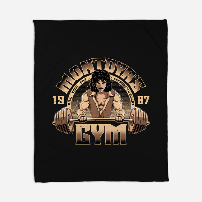 Montoya's Gym-None-Fleece-Blanket-retrodivision