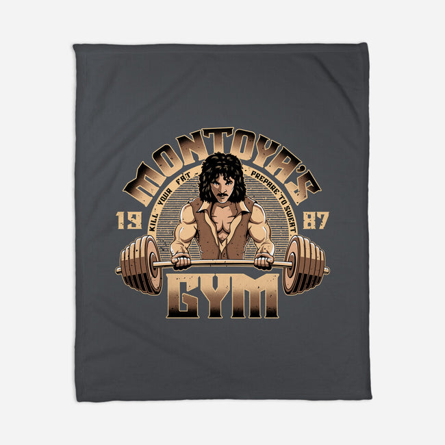 Montoya's Gym-None-Fleece-Blanket-retrodivision