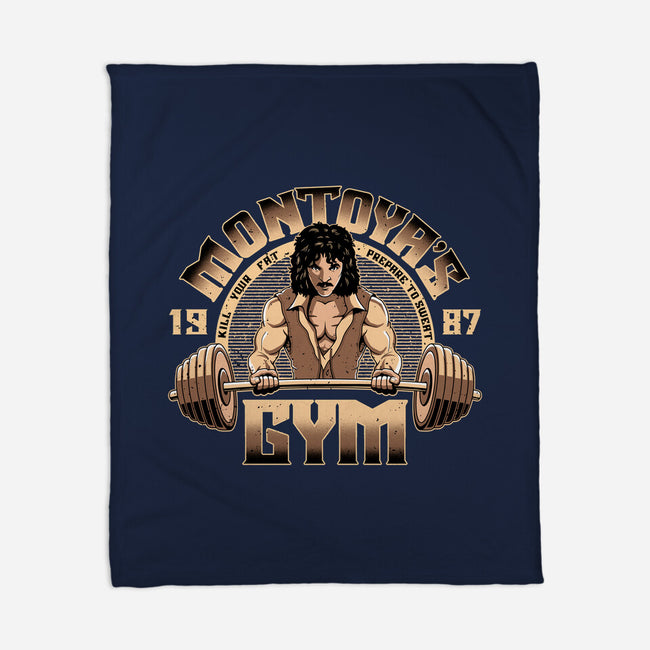 Montoya's Gym-None-Fleece-Blanket-retrodivision