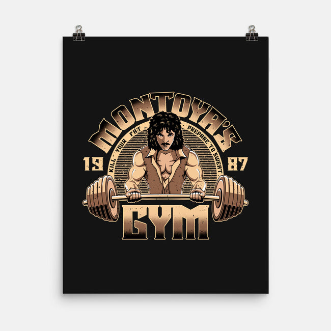 Montoya's Gym-None-Matte-Poster-retrodivision