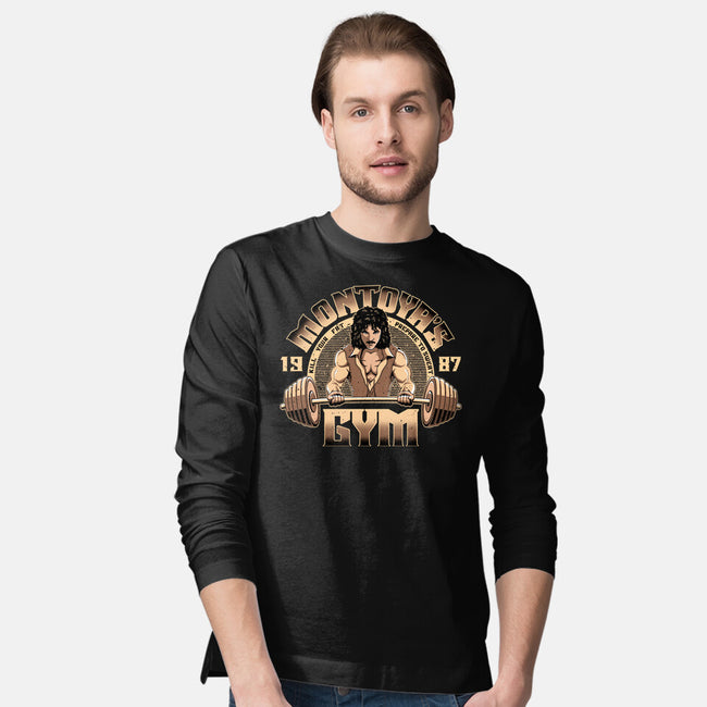 Montoya's Gym-Mens-Long Sleeved-Tee-retrodivision