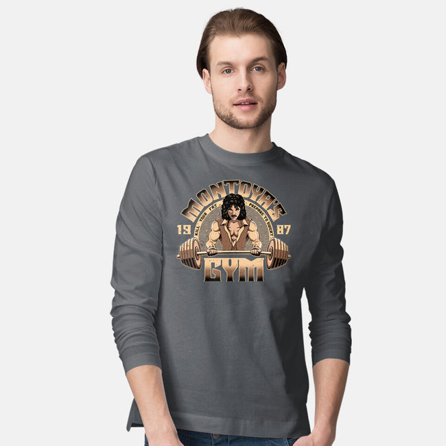 Montoya's Gym-Mens-Long Sleeved-Tee-retrodivision