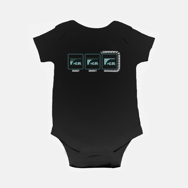 Missing Snake-Baby-Basic-Onesie-rocketman_art