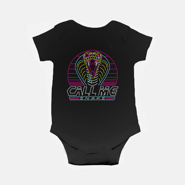 Call Me Snake-Baby-Basic-Onesie-rocketman_art