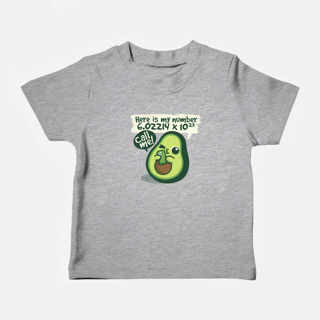 Call Me Avocado Number-Baby-Basic-Tee-NemiMakeit