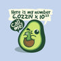 Call Me Avocado Number-None-Removable Cover-Throw Pillow-NemiMakeit