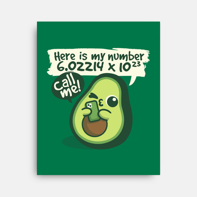 Call Me Avocado Number-None-Stretched-Canvas-NemiMakeit