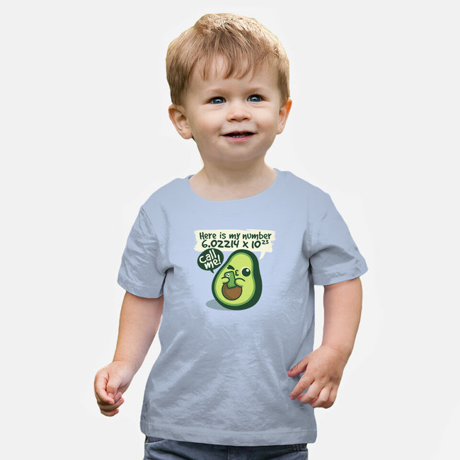 Call Me Avocado Number-Baby-Basic-Tee-NemiMakeit