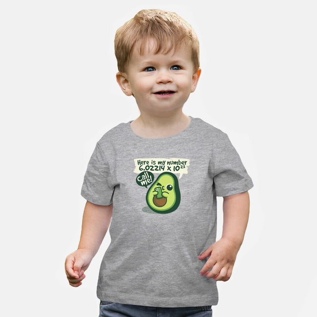 Call Me Avocado Number-Baby-Basic-Tee-NemiMakeit