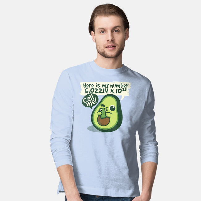 Call Me Avocado Number-Mens-Long Sleeved-Tee-NemiMakeit