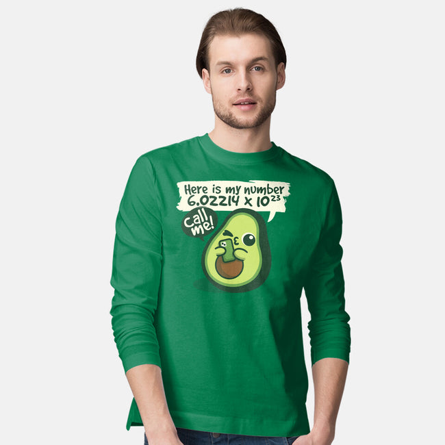 Call Me Avocado Number-Mens-Long Sleeved-Tee-NemiMakeit