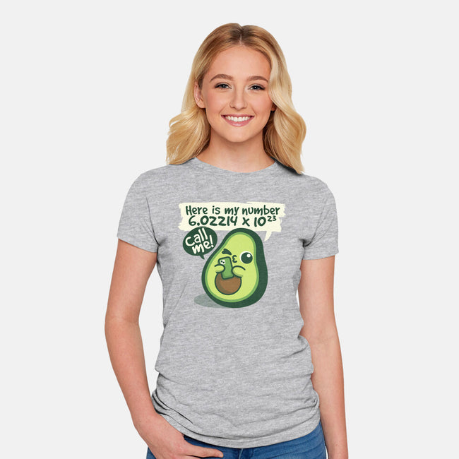 Call Me Avocado Number-Womens-Fitted-Tee-NemiMakeit