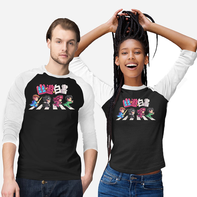 Yu Yu Road-Unisex-Baseball-Tee-2DFeer