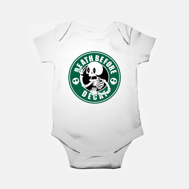 Death Over Decaf-Baby-Basic-Onesie-Tri haryadi