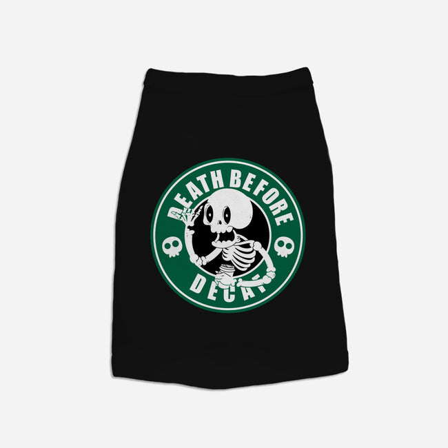 Death Over Decaf-Dog-Basic-Pet Tank-Tri haryadi