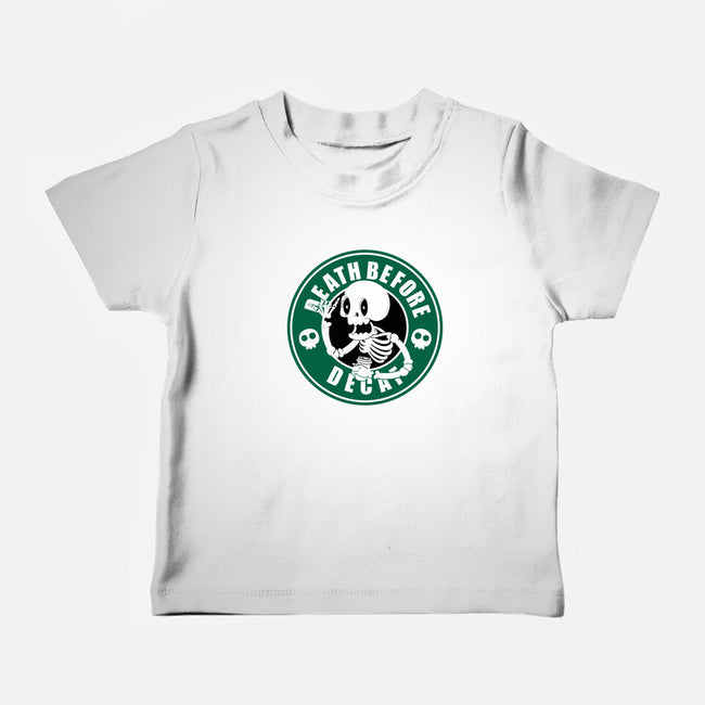 Death Over Decaf-Baby-Basic-Tee-Tri haryadi