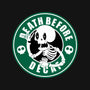 Death Over Decaf-Womens-Fitted-Tee-Tri haryadi