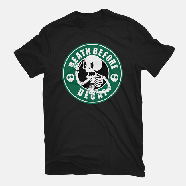 Death Over Decaf-Womens-Basic-Tee-Tri haryadi