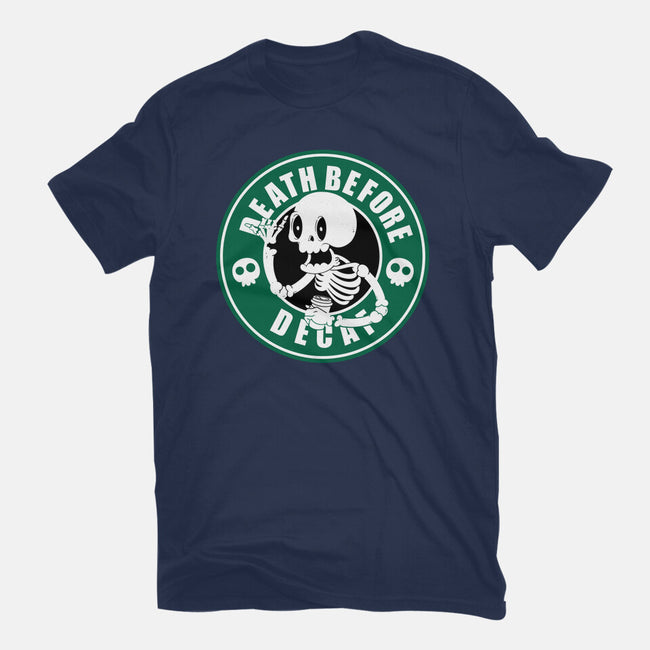 Death Over Decaf-Womens-Fitted-Tee-Tri haryadi