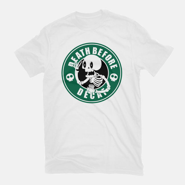 Death Over Decaf-Womens-Basic-Tee-Tri haryadi