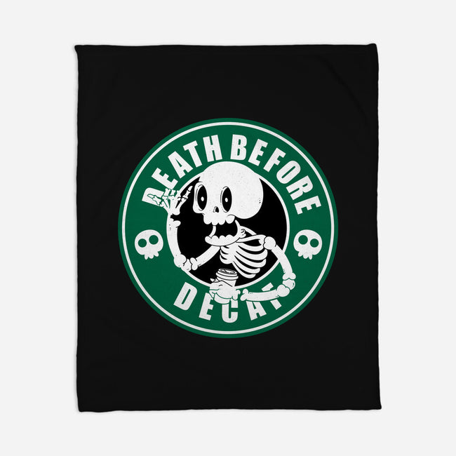 Death Over Decaf-None-Fleece-Blanket-Tri haryadi