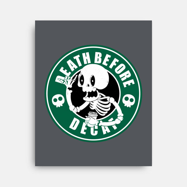 Death Over Decaf-None-Stretched-Canvas-Tri haryadi