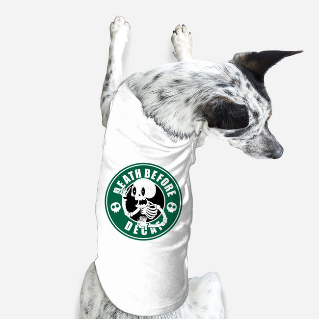 Death Over Decaf-Dog-Basic-Pet Tank-Tri haryadi