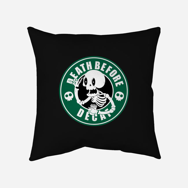 Death Over Decaf-None-Removable Cover-Throw Pillow-Tri haryadi