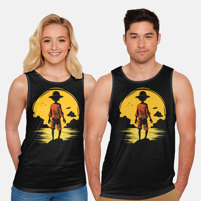 Young Pirate-Unisex-Basic-Tank-Astoumix