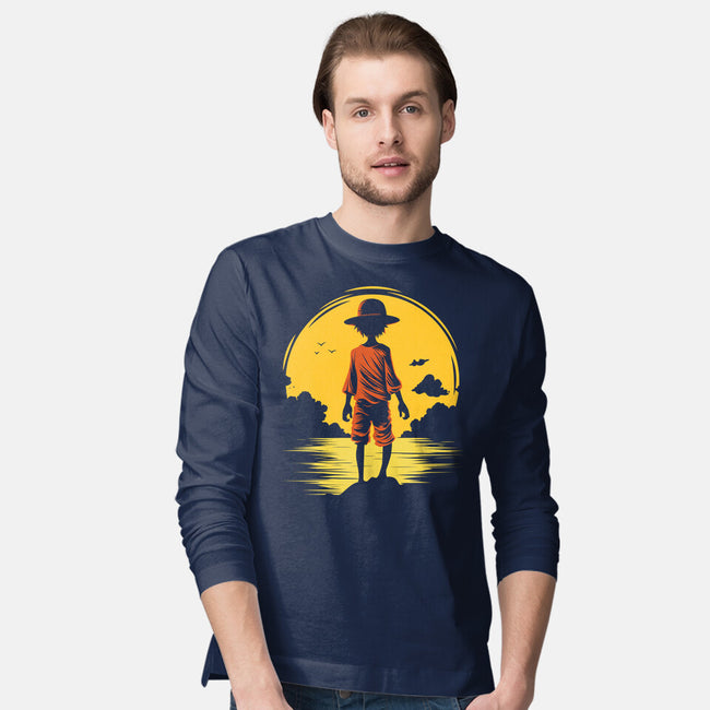 Young Pirate-Mens-Long Sleeved-Tee-Astoumix