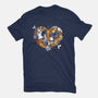 Valentine Puppies-Mens-Basic-Tee-Vallina84