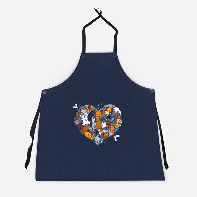 Valentine Puppies-Unisex-Kitchen-Apron-Vallina84