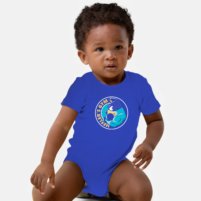 Heeler's Gym-Baby-Basic-Onesie-retrodivision