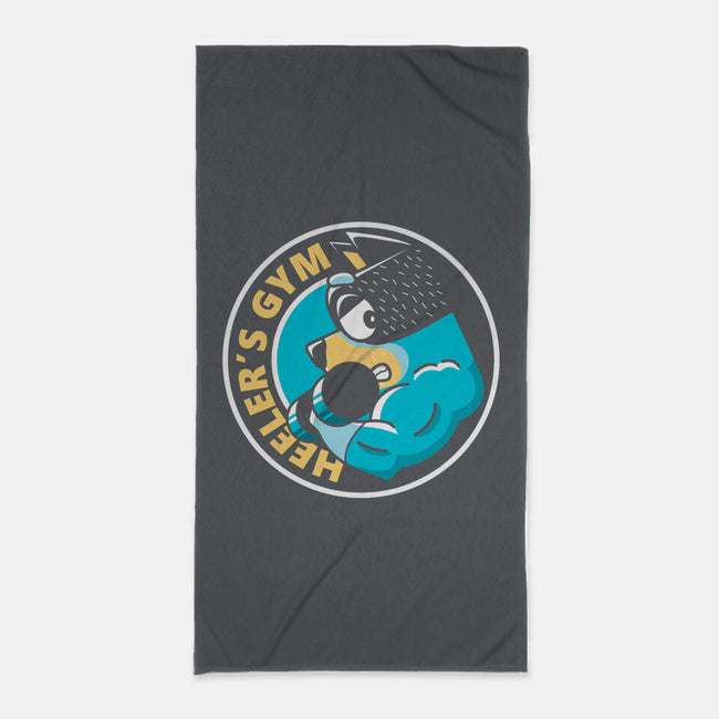 Heeler's Gym-None-Beach-Towel-retrodivision