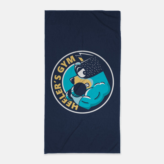 Heeler's Gym-None-Beach-Towel-retrodivision