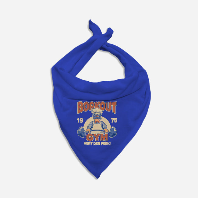 Borkout Gym-Dog-Bandana-Pet Collar-retrodivision