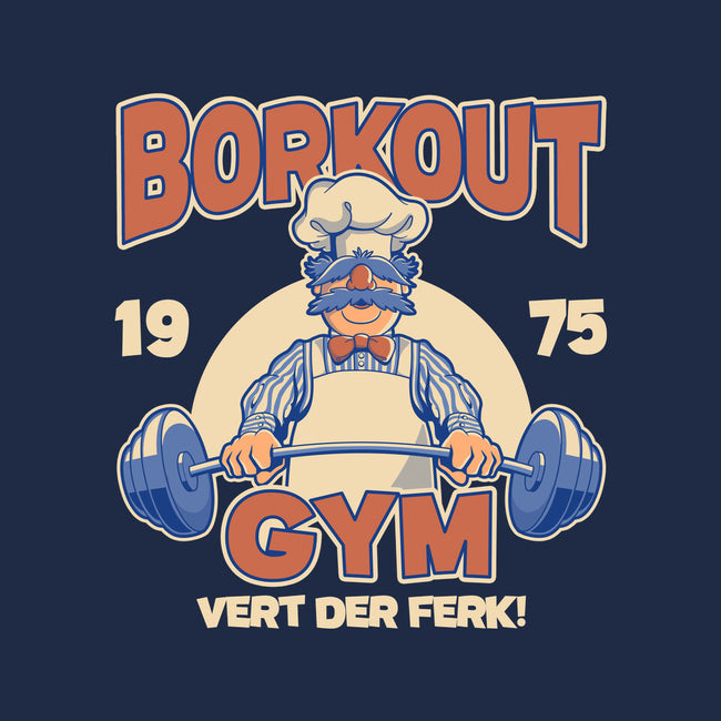 Borkout Gym-Mens-Heavyweight-Tee-retrodivision