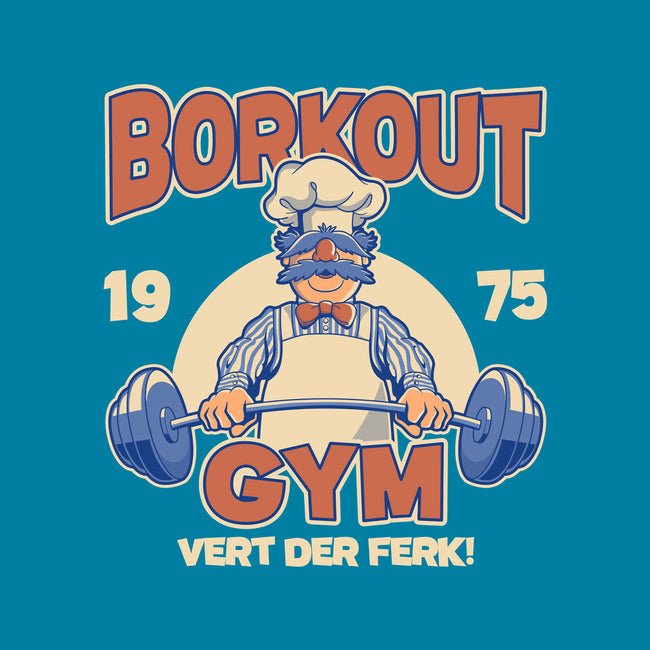 Borkout Gym-Unisex-Basic-Tee-retrodivision