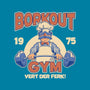 Borkout Gym-Womens-Fitted-Tee-retrodivision